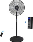 Standing Floor Fan with Tilt & Height Control – 16-Inch Whisper-Quiet Airflow | Smooth Rotation | Perfect for Living Spaces & Studios