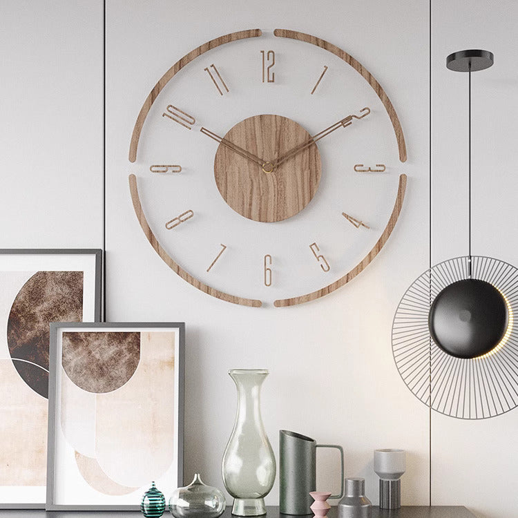 ScandiTime – Nordic Style Solid Wood Wall Clock for Minimalist Elegance