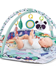 8-in-1 Baby Play Mat with 6 Detachable Sensory Toys – Soft Foam Play Mat for Early Development 0