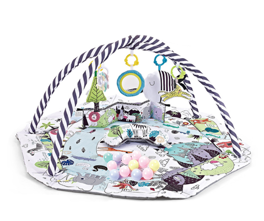 8-in-1 Baby Play Mat with 6 Detachable Sensory Toys – Soft Foam Play Mat for Early Development 2