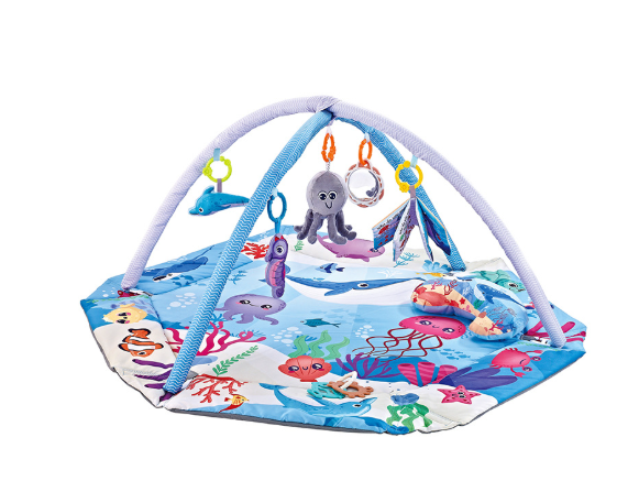 8-in-1 Baby Play Mat with 6 Detachable Sensory Toys – Soft Foam Play Mat for Early Development 3