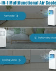 8000 BTU Portable Air Conditioner with Dehumidifier Function 2