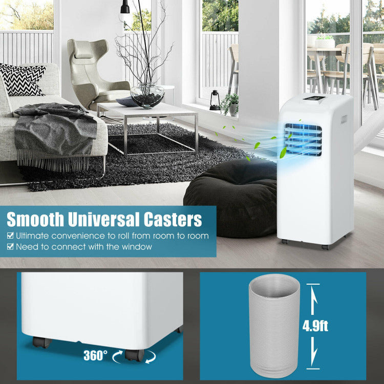 8000 BTU Portable Air Conditioner with Dehumidifier Function 4