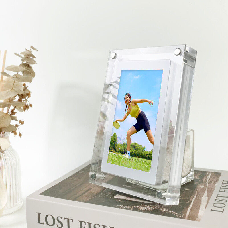 AcrylicGlow | Stylish Modern Digital Photo Frame with Video Playback 2