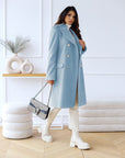Adelina | Women's Wool Double-Breasted Trench Coat for Winter Style 7
