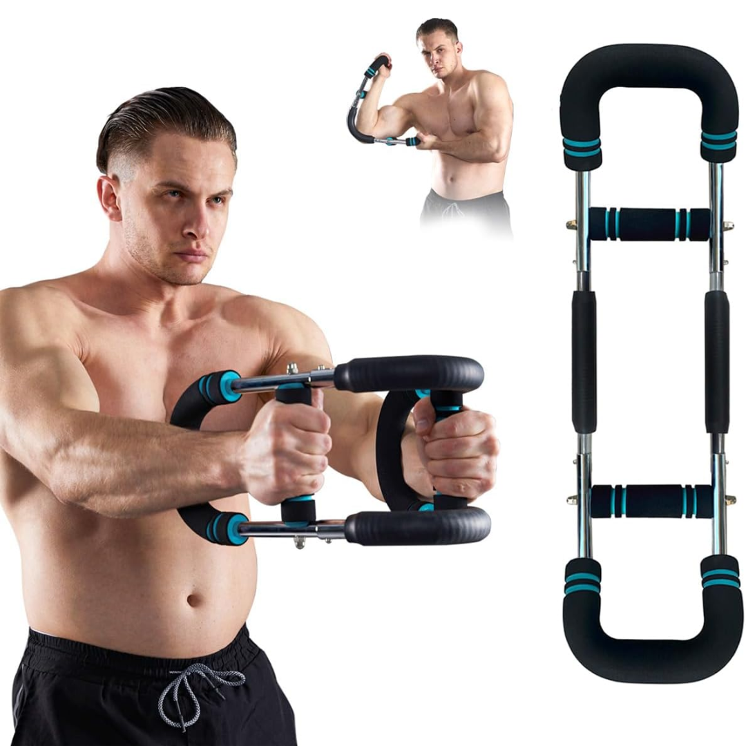 Adjustable Training Bar for Home Workout – Target Forearms, Triceps, and Chest Strengthening 1