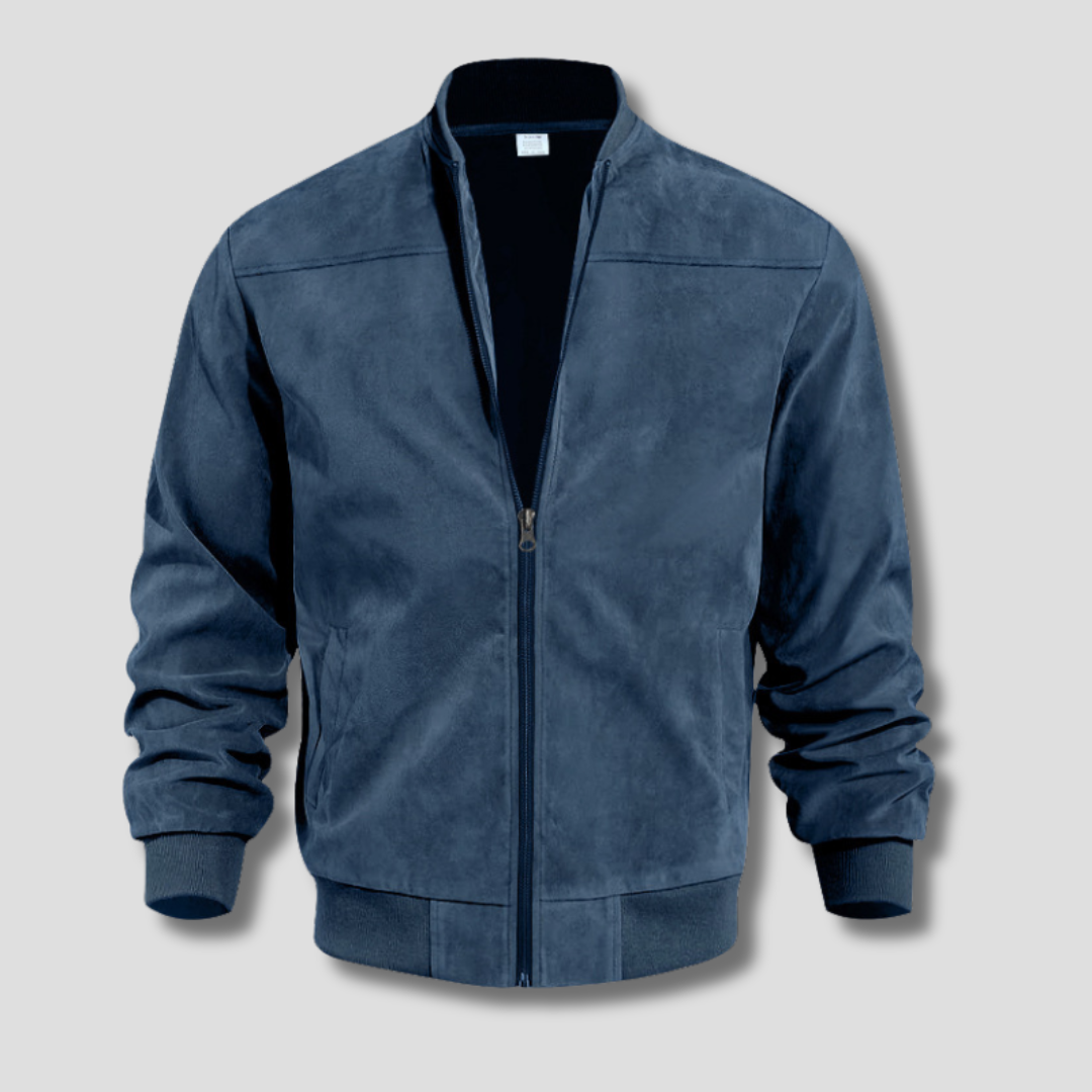 Adrien | Men’s Autumn Bomber Jacket with Ribbed Hem and Cuffs 0