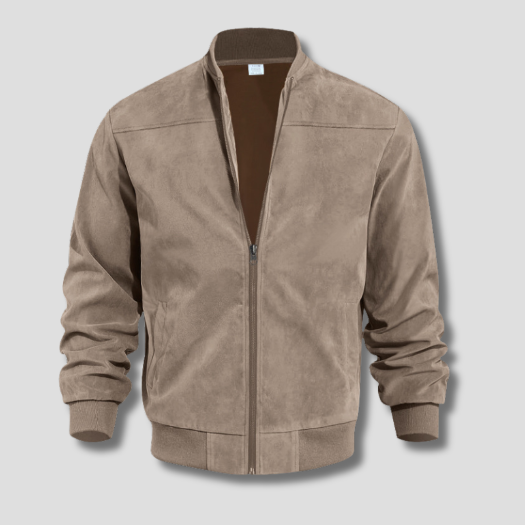 Adrien | Men’s Autumn Bomber Jacket with Ribbed Hem and Cuffs 6
