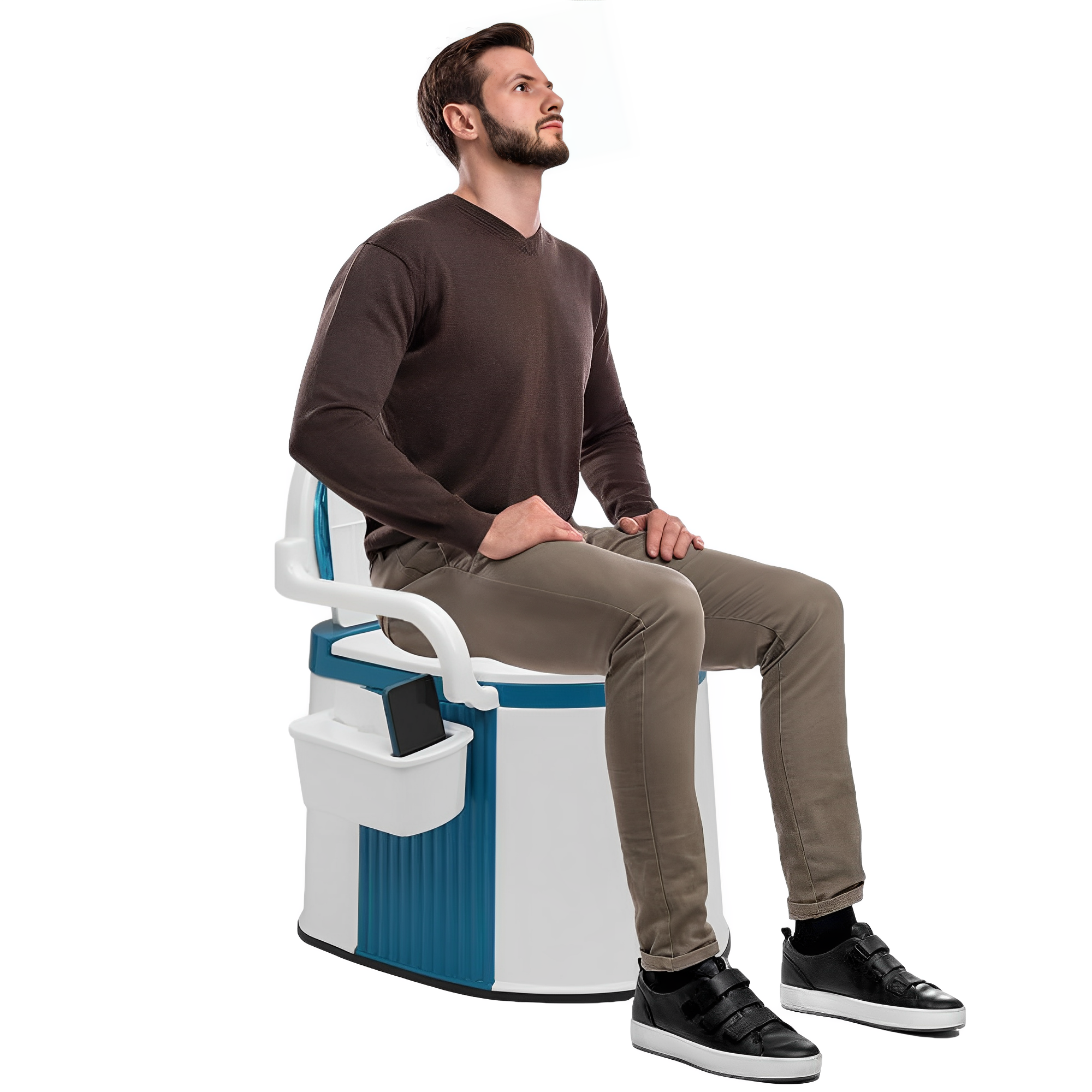 Adult and Elderly Portable Toilet for Home and Outdoor Use 0