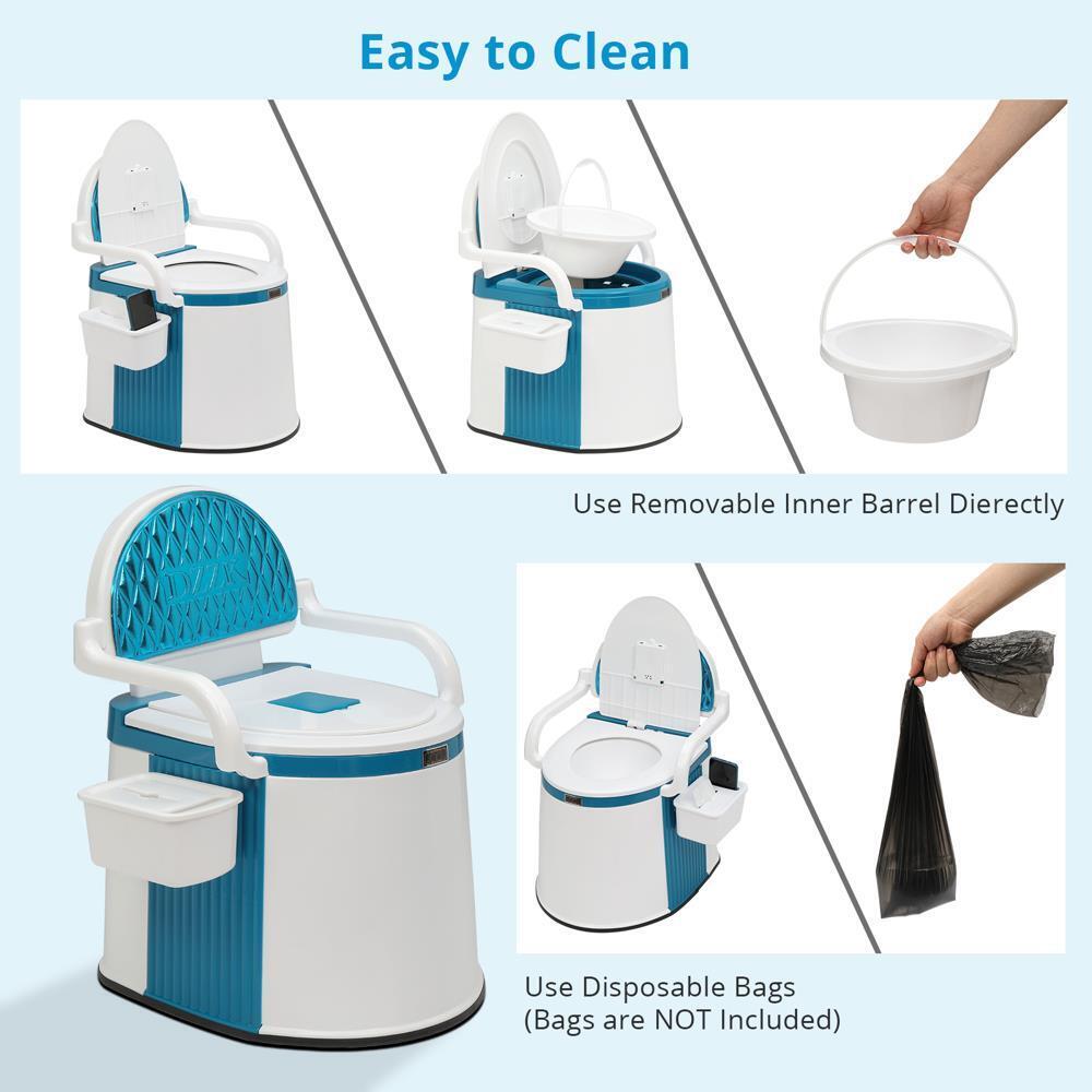 Adult and Elderly Portable Toilet for Home and Outdoor Use 5