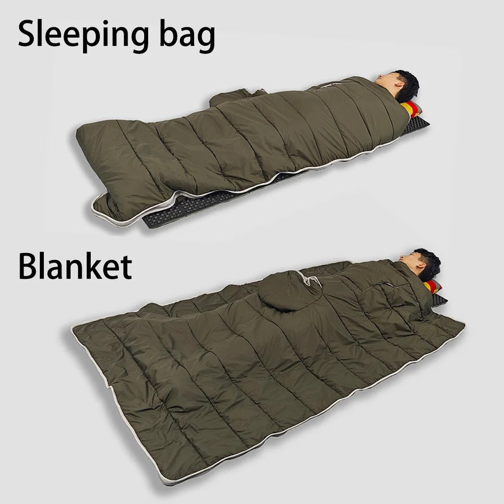 AeroDown | Water-Repellent Outdoor Poncho Blanket for Camping & Travel 2