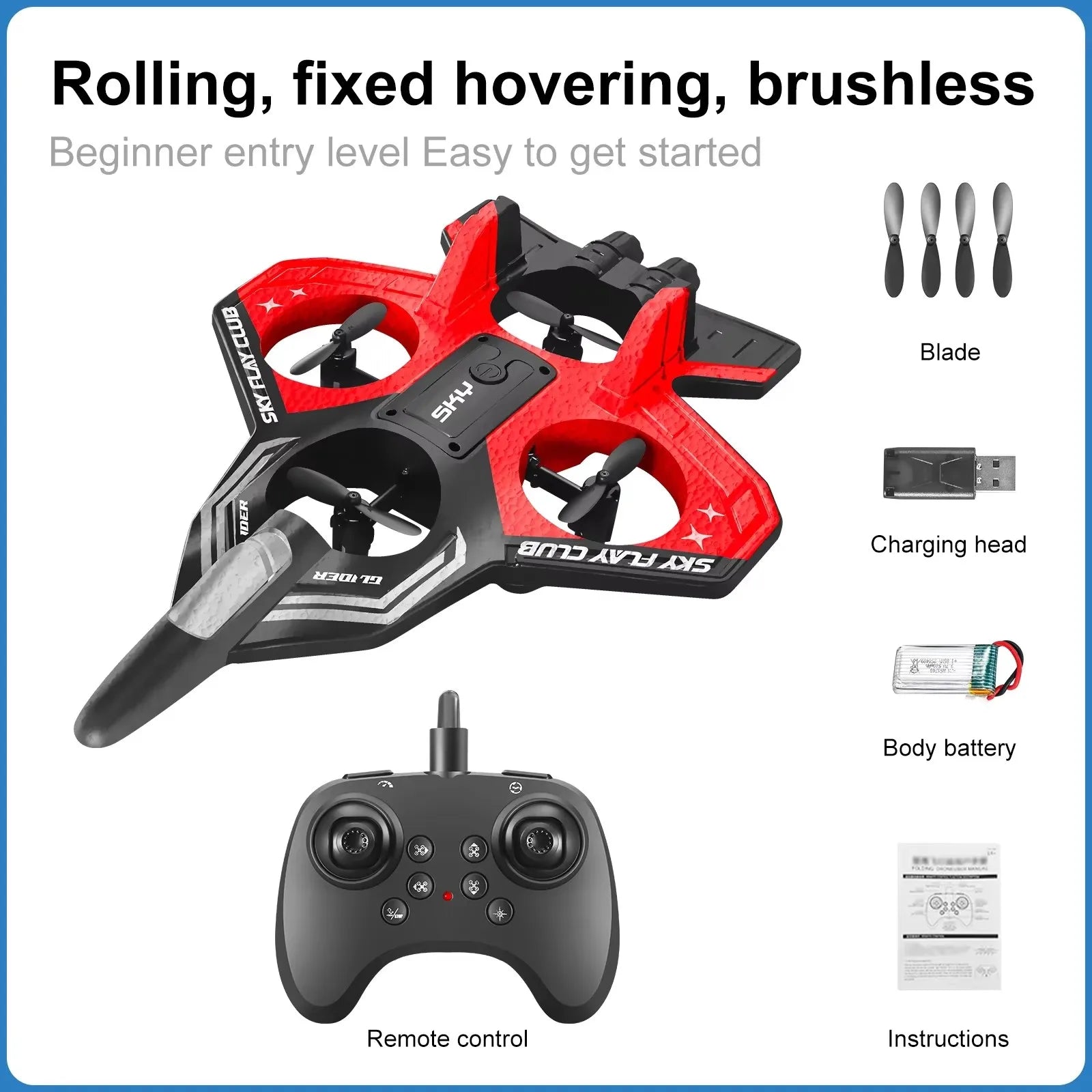 AeroGlide | Dynamic Lightweight Remote Control Airplane with LED Lights 11