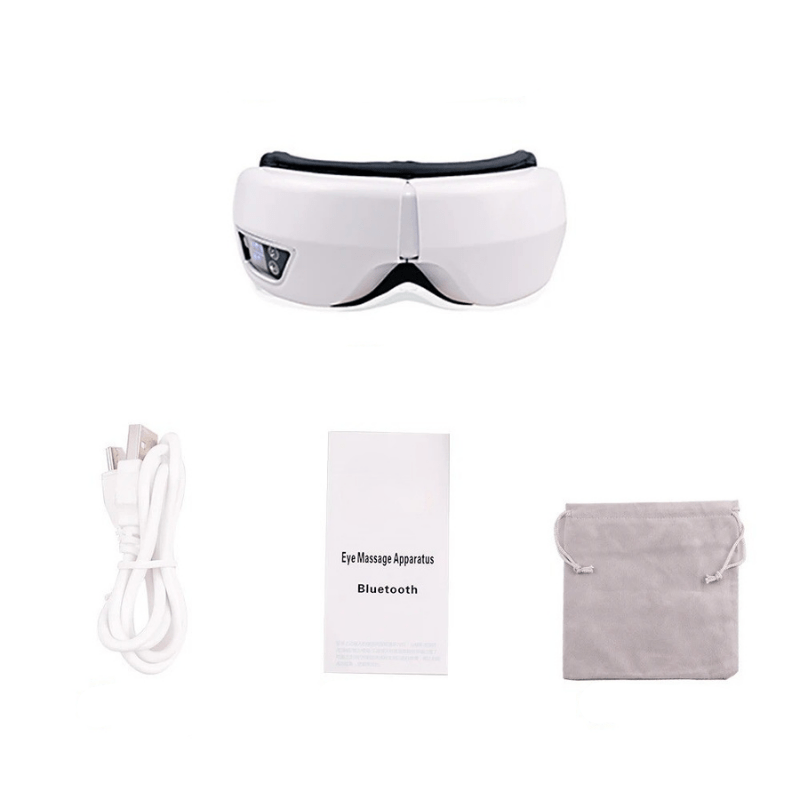 AeroGlow 6D Eye Massager | Air and Heat Therapy with Bluetooth Relaxation Mode 0