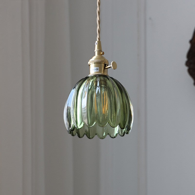 Aeruna | Vintage Style Japanese Glass Pendant Lamp 0