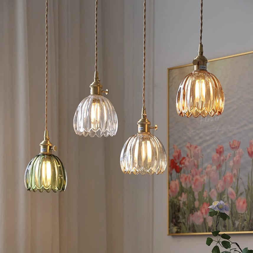 Aeruna | Vintage Style Japanese Glass Pendant Lamp 1