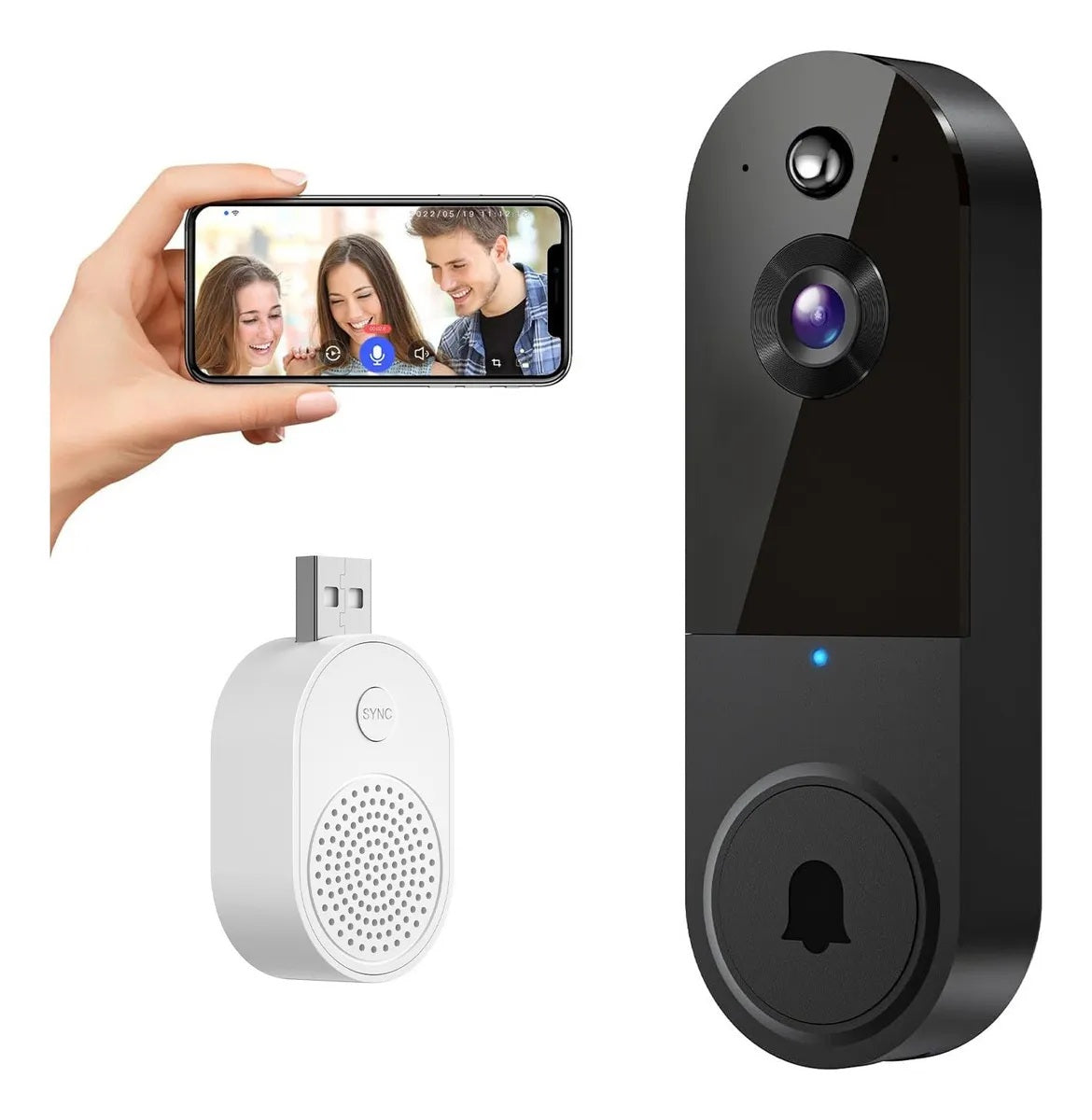 AetherGuard | Advanced AI 1080P Wireless Video Doorbell Camera 0