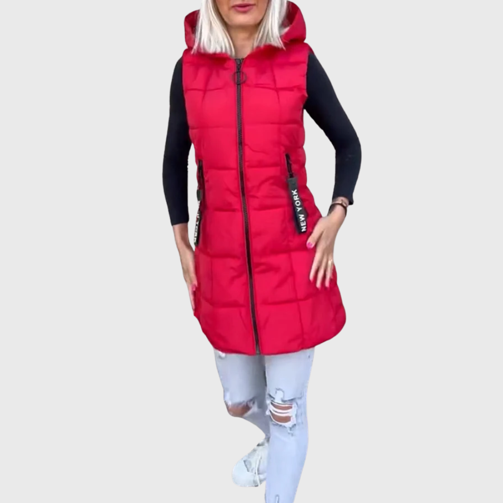 Alba | Women&#39;s Sleeveless Padded Winter Coat 9
