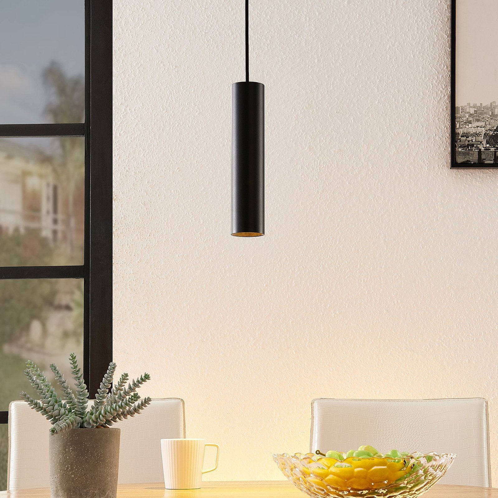 AluminaGlow | Modern Black Aluminum Pendant Light for Kitchen Island 1