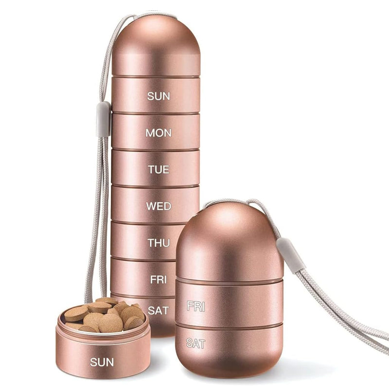 AluminaGuard | Durable Waterproof 7-Day Pill Box Organizer for Travel 5