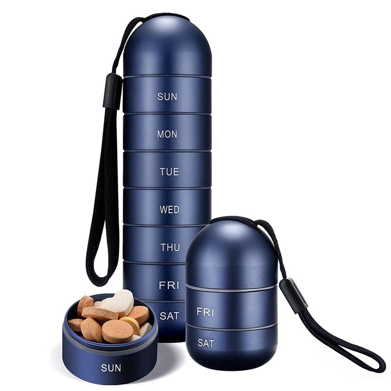 AluminaGuard | Durable Waterproof 7-Day Pill Box Organizer for Travel 6