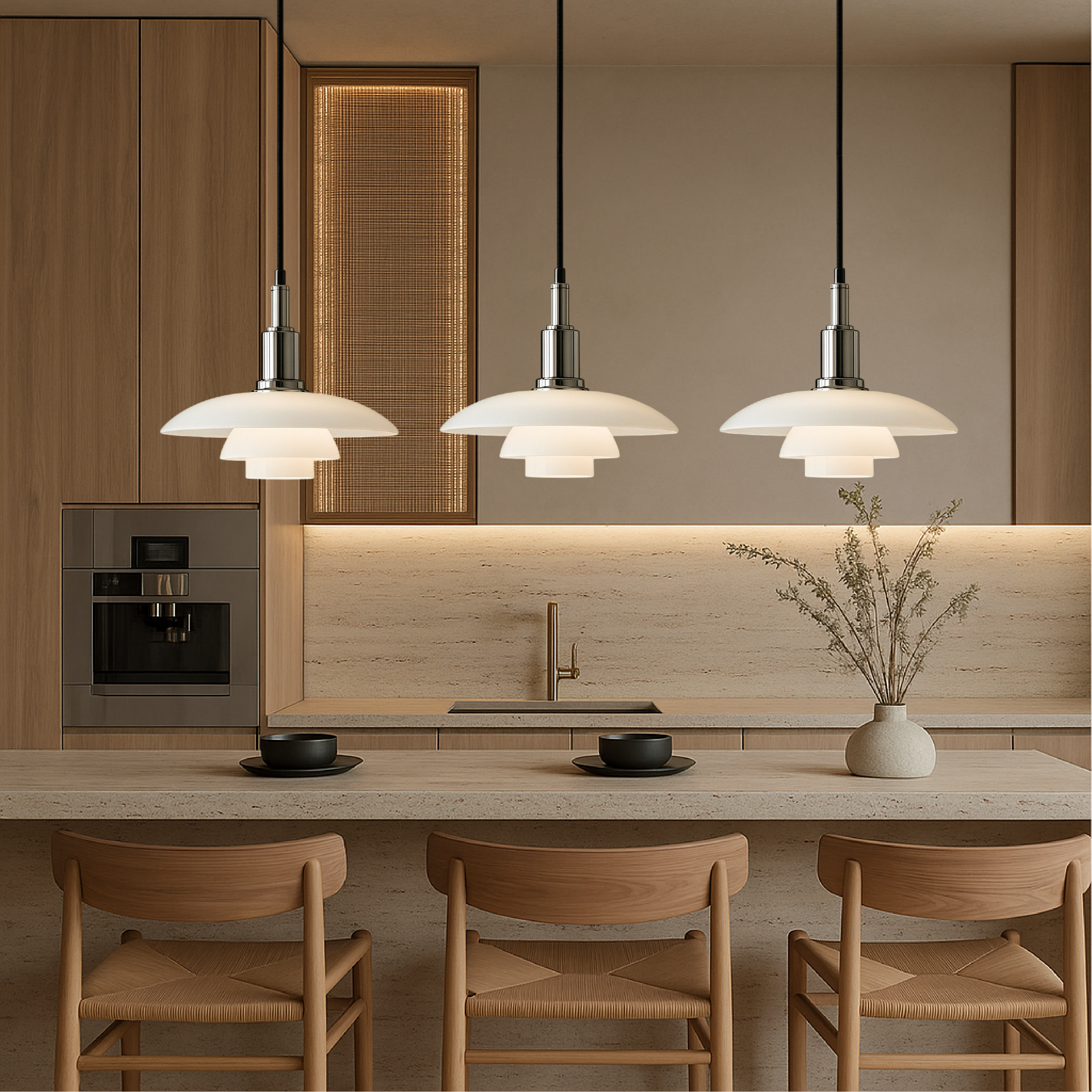 Aluris | Stylish 2/3 Head Danish Design Pendant Lamp 2