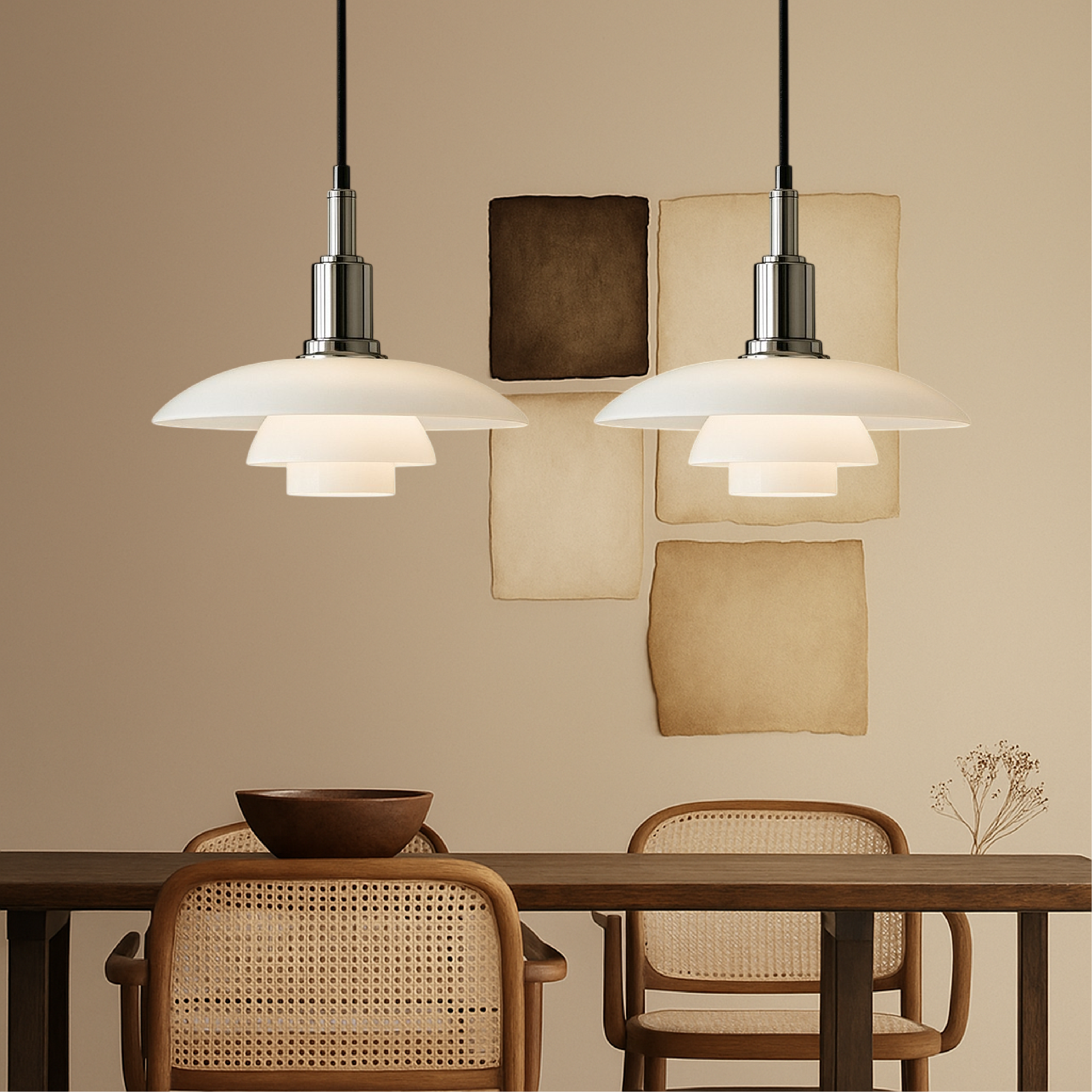 Aluris | Stylish 2/3 Head Danish Design Pendant Lamp 3