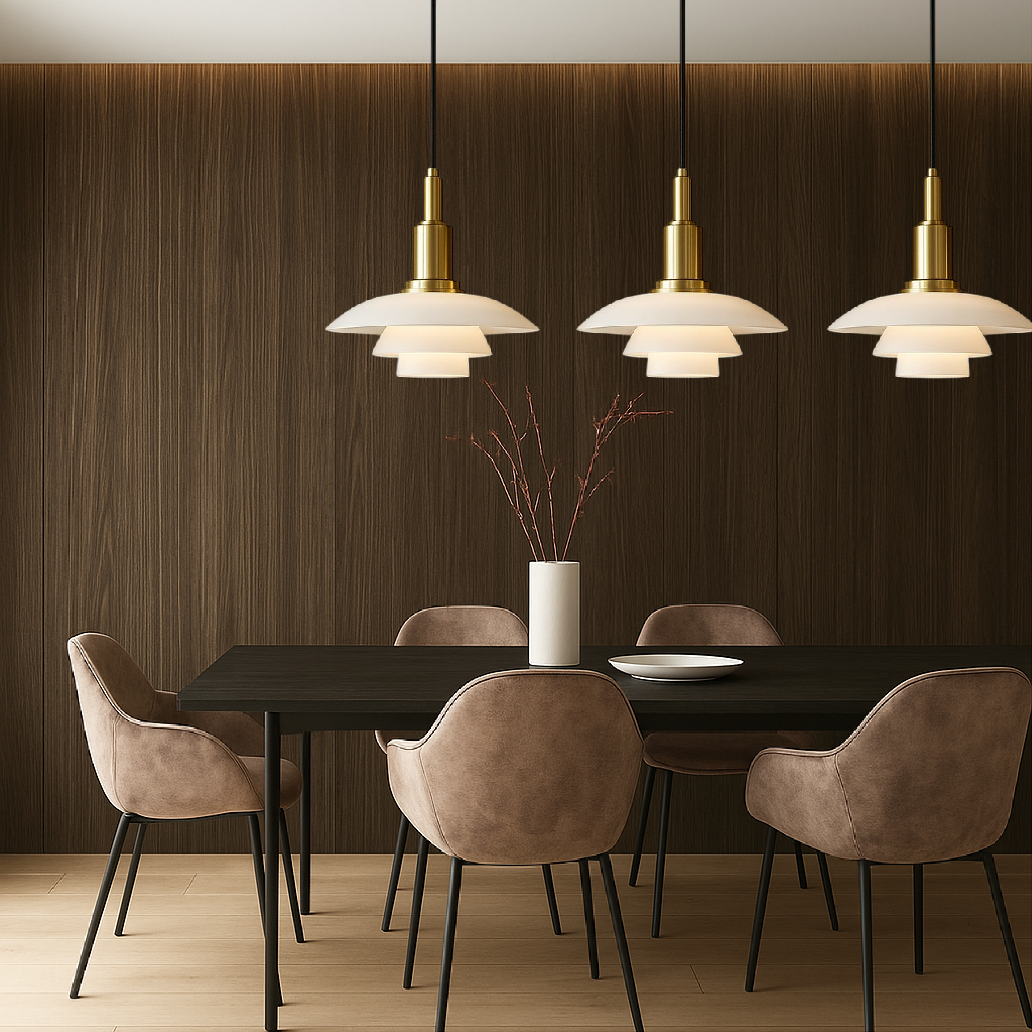 Aluris | Stylish 2/3 Head Danish Design Pendant Lamp 4