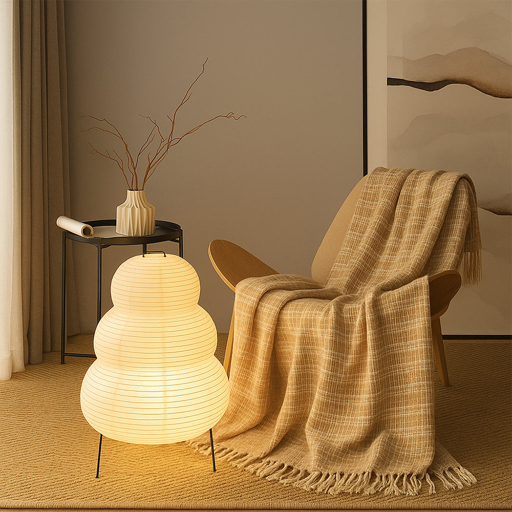 Alvora | Modern Style Rice Paper Table Lamp 3