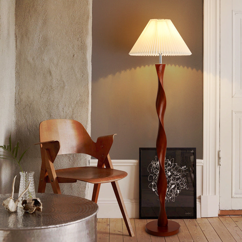 AmberHue | Decorative Japanese Walnut Floor Lamp 0