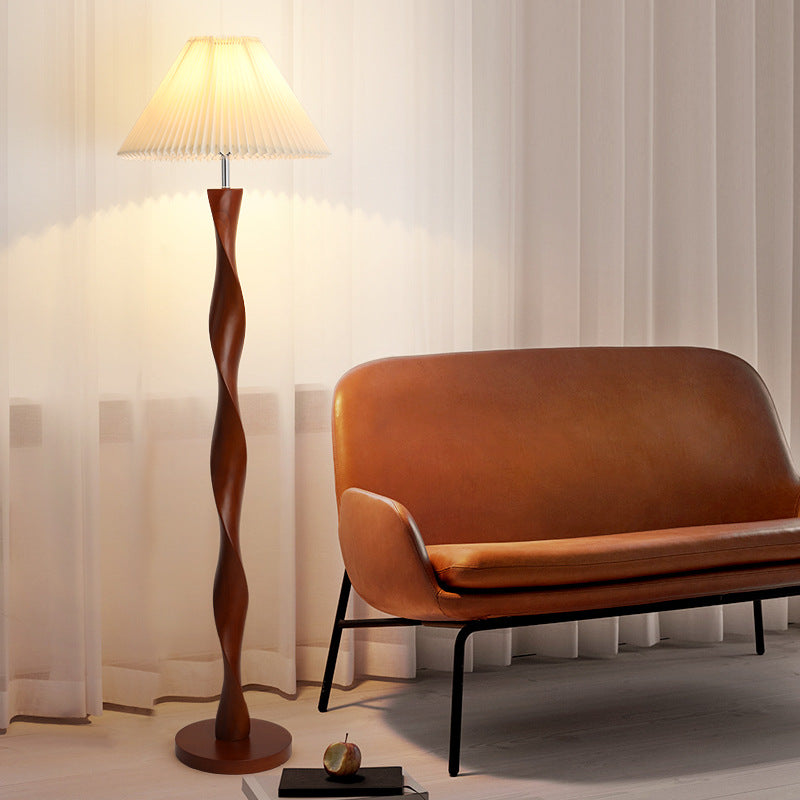 AmberHue | Decorative Japanese Walnut Floor Lamp 3
