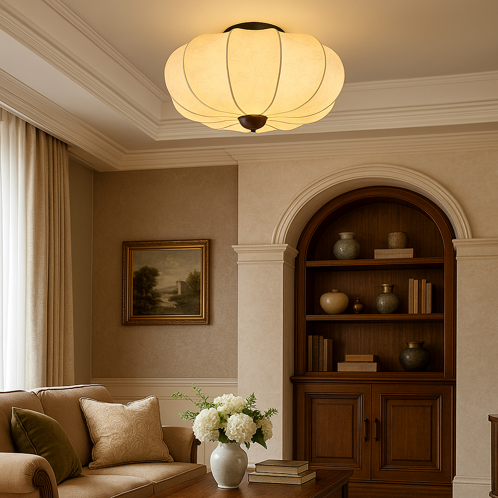 Ambrya | Retro Medieval Silk Ceiling l=Lamp 0