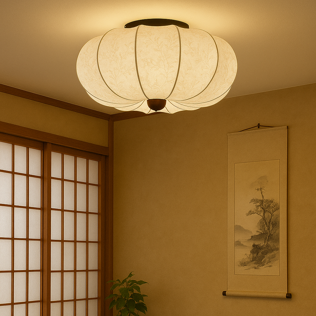 Ambrya | Retro Medieval Silk Ceiling l=Lamp 3