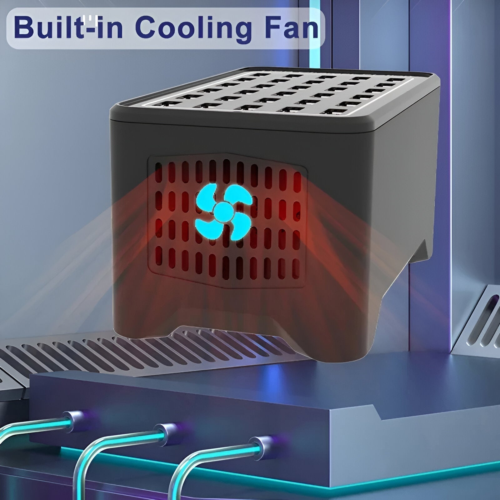 AmpCore | PowerPort Pro 30 – High-Capacity USB Charging Dock for Multiple Devices 2