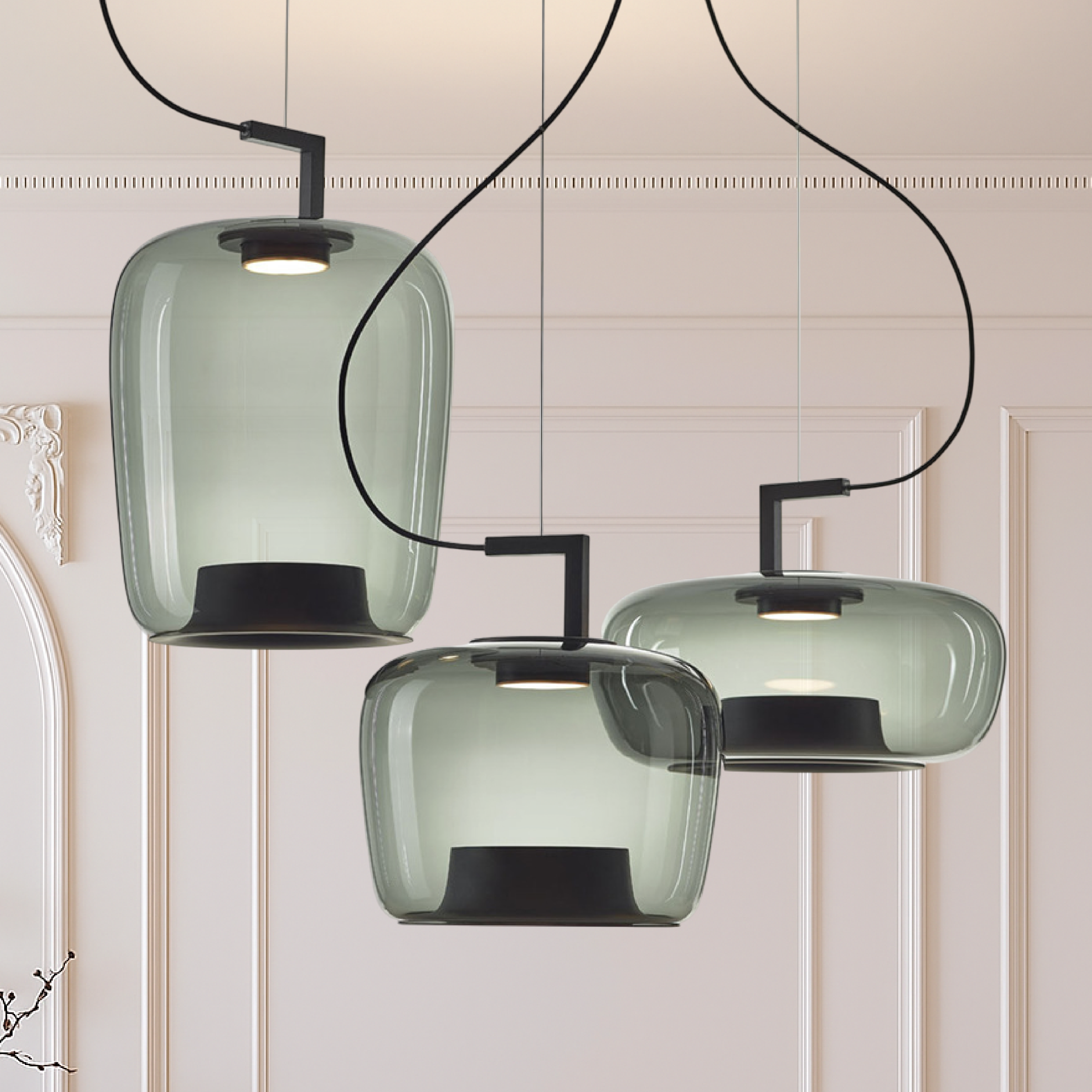 Amvora | Classic Glass Pendant Lamp 1