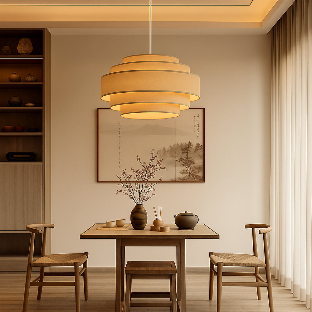 Aozora | Wabi Sabi Ring Pendant Lamp with Japanese Elegance 4