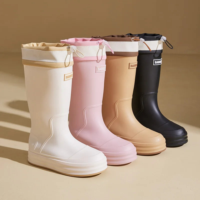 AquaBloom | Stylish Breathable Waterproof Rubber Rain Boots for Women 1