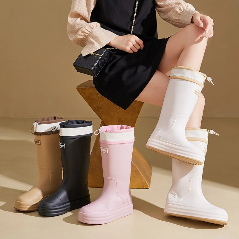 AquaBloom | Stylish Breathable Waterproof Rubber Rain Boots for Women 2
