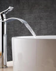 AquaElegance | Elegant Brass Waterfall Basin Mixer Tap for Bathroom Sink 10