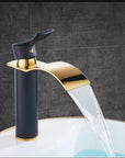 AquaElegance | Elegant Brass Waterfall Basin Mixer Tap for Bathroom Sink 11