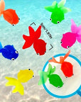 AquaFin | Floating Rubber Fish Bath Toy Set – 12-Pack for Toddlers 4