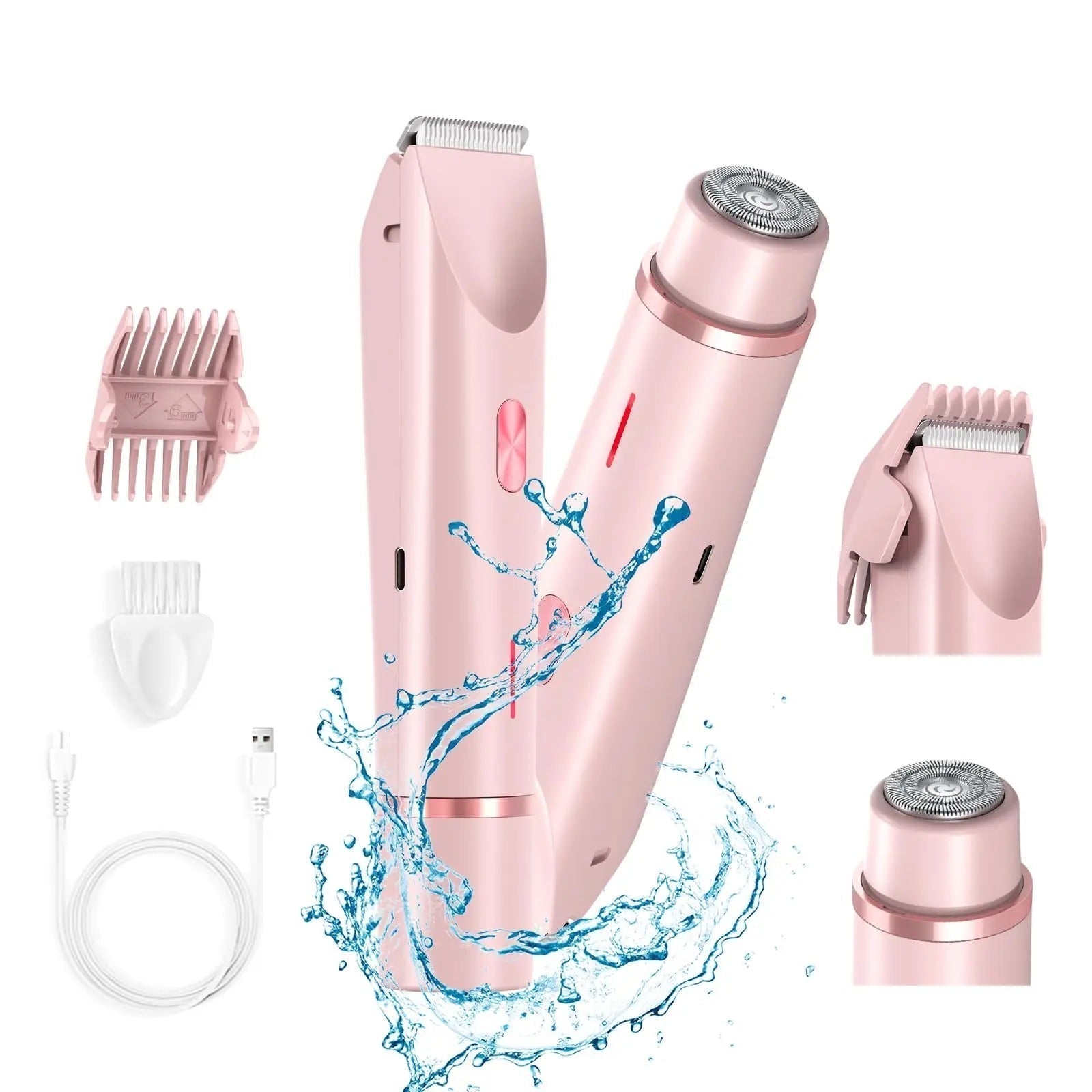 AquaGlow | Sleek Waterproof Rechargeable Bikini Trimmer for Women 6