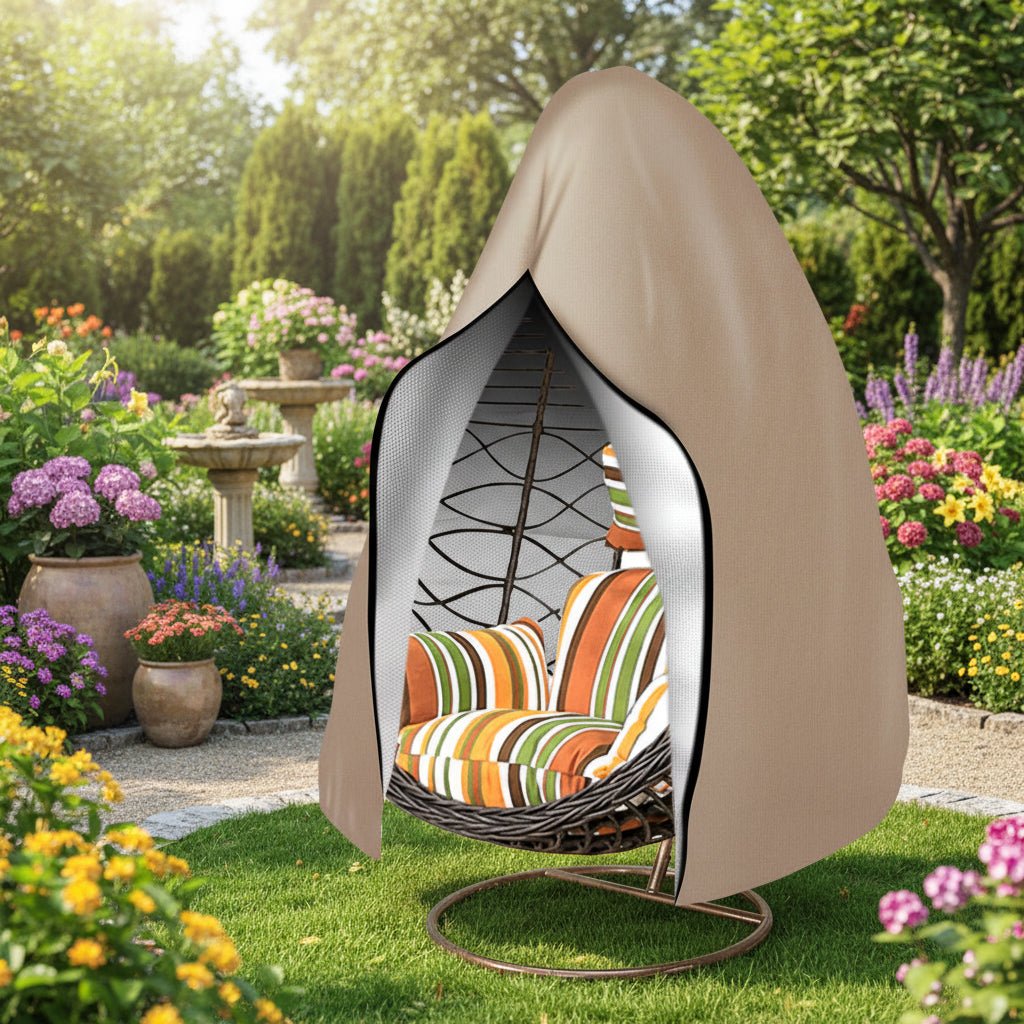 AquaGuard | Durable Waterproof Double Egg Chair Cover for All-Weather Protection 1