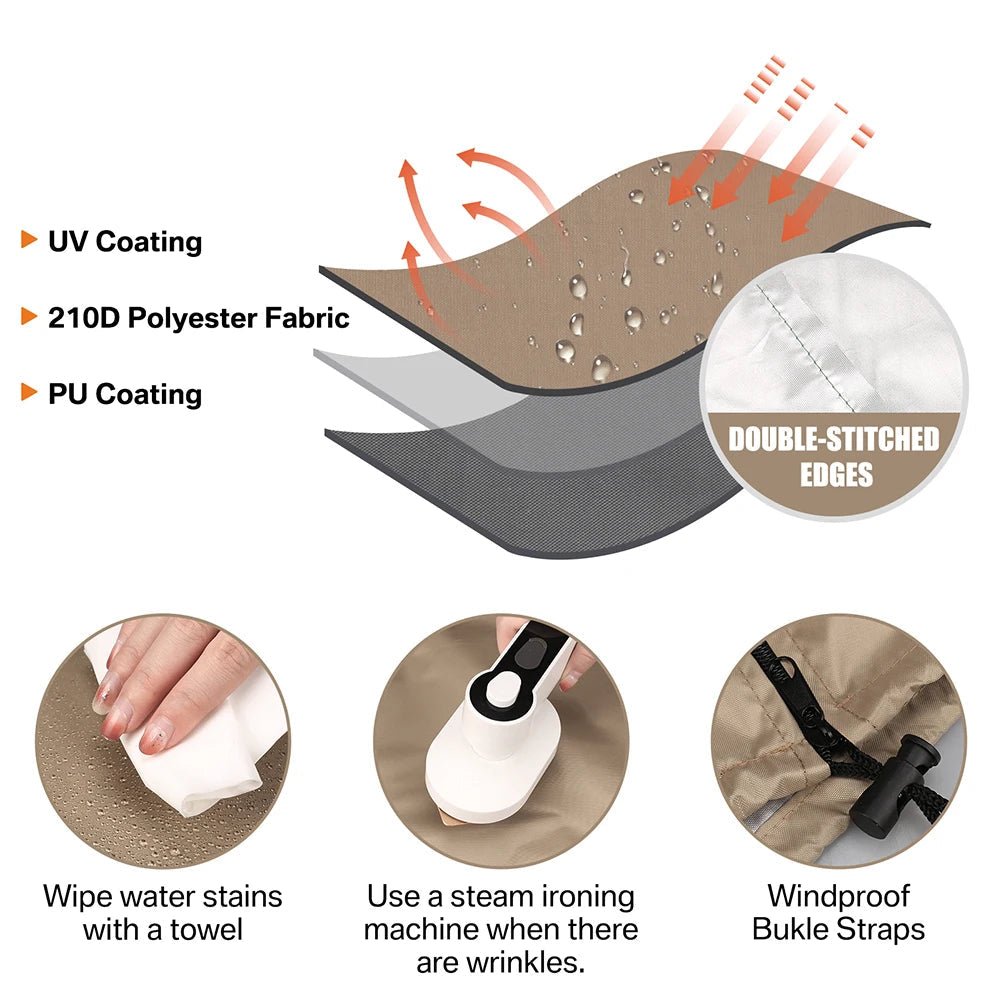 AquaGuard | Durable Waterproof Double Egg Chair Cover for All-Weather Protection 7