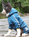 AquaGuard | Stylish Waterproof Adjustable Dog Raincoat with Hood 4