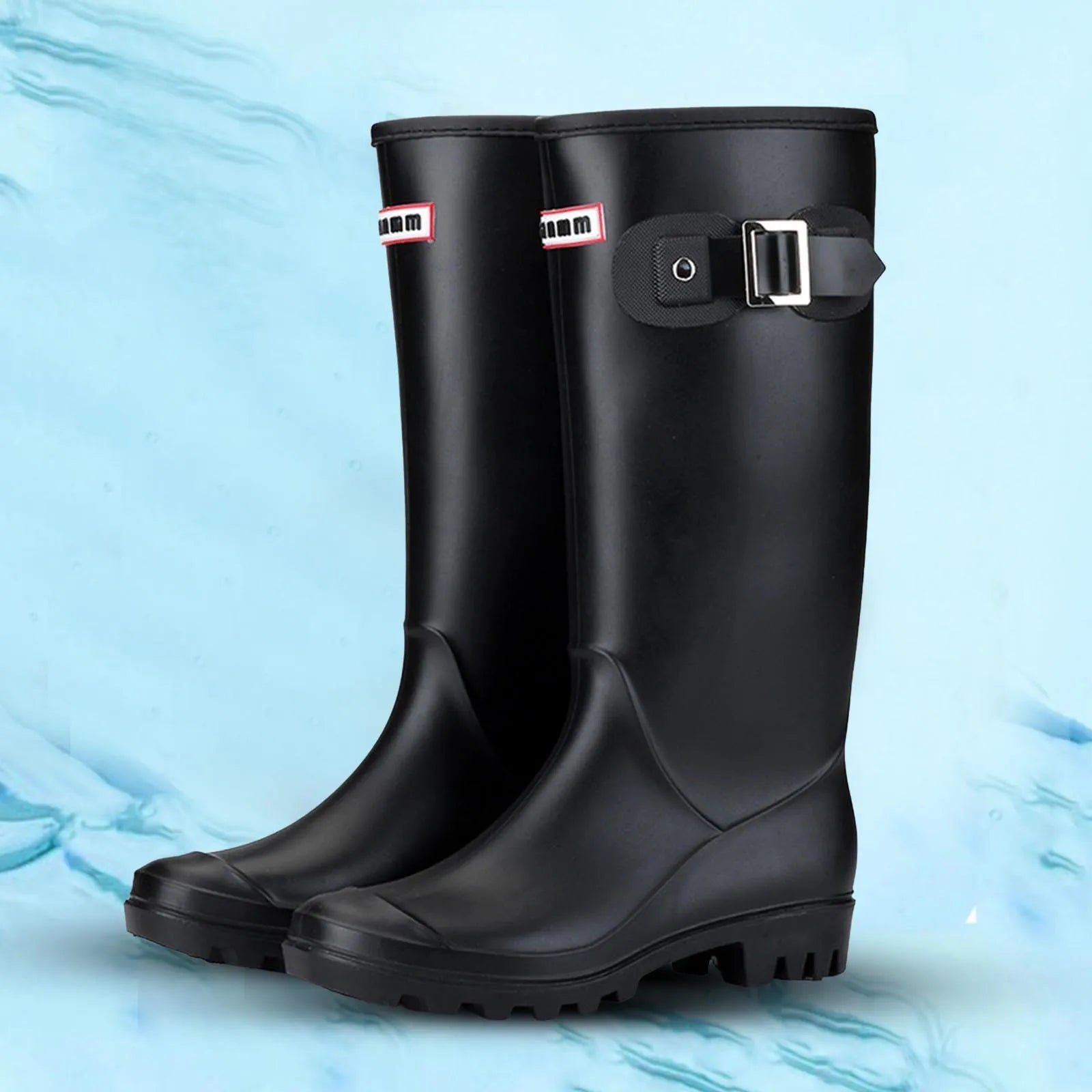AquaMist | Stylish Waterproof Knee High Rubber Rain Boots for Women 2
