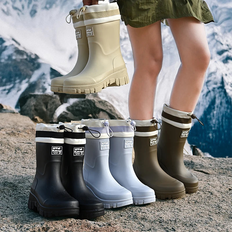 AquaShield | Durable Waterproof Adjustable Rain Boots for Families 1