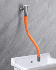 AquaVogue | Modern Sleek Wall Mounted Bathroom Faucet with Lever Handles 7
