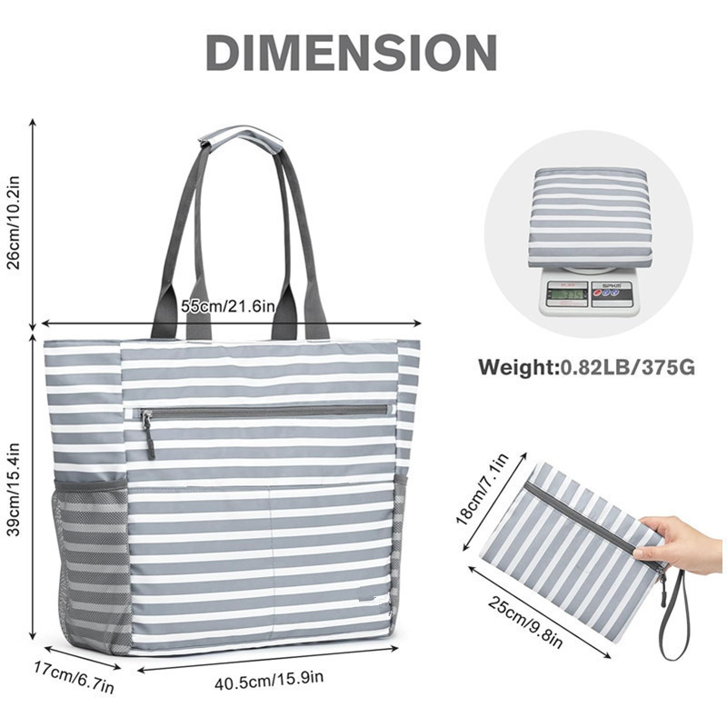 AquaVoyage | Spacious Stylish Waterproof Beach Bag for Summer Fun 1