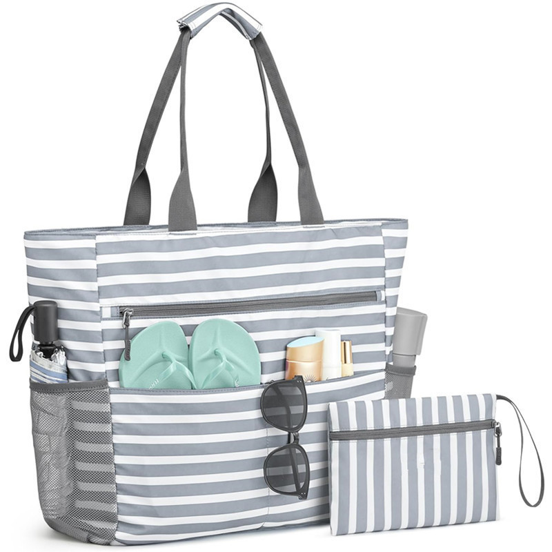 AquaVoyage | Spacious Stylish Waterproof Beach Bag for Summer Fun 2