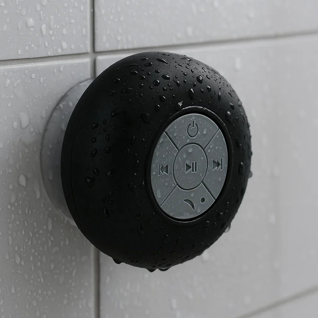 AquaWave | Compact Waterproof Bluetooth Shower Speaker with Powerful Bass 1